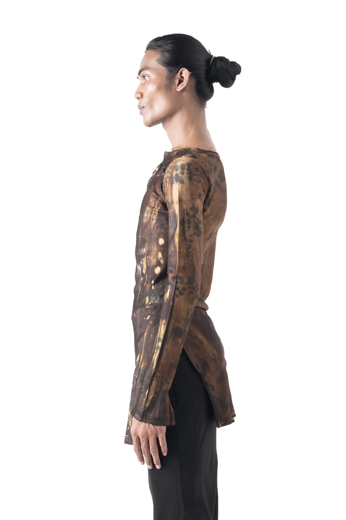 Albatross Top Noda Coklat