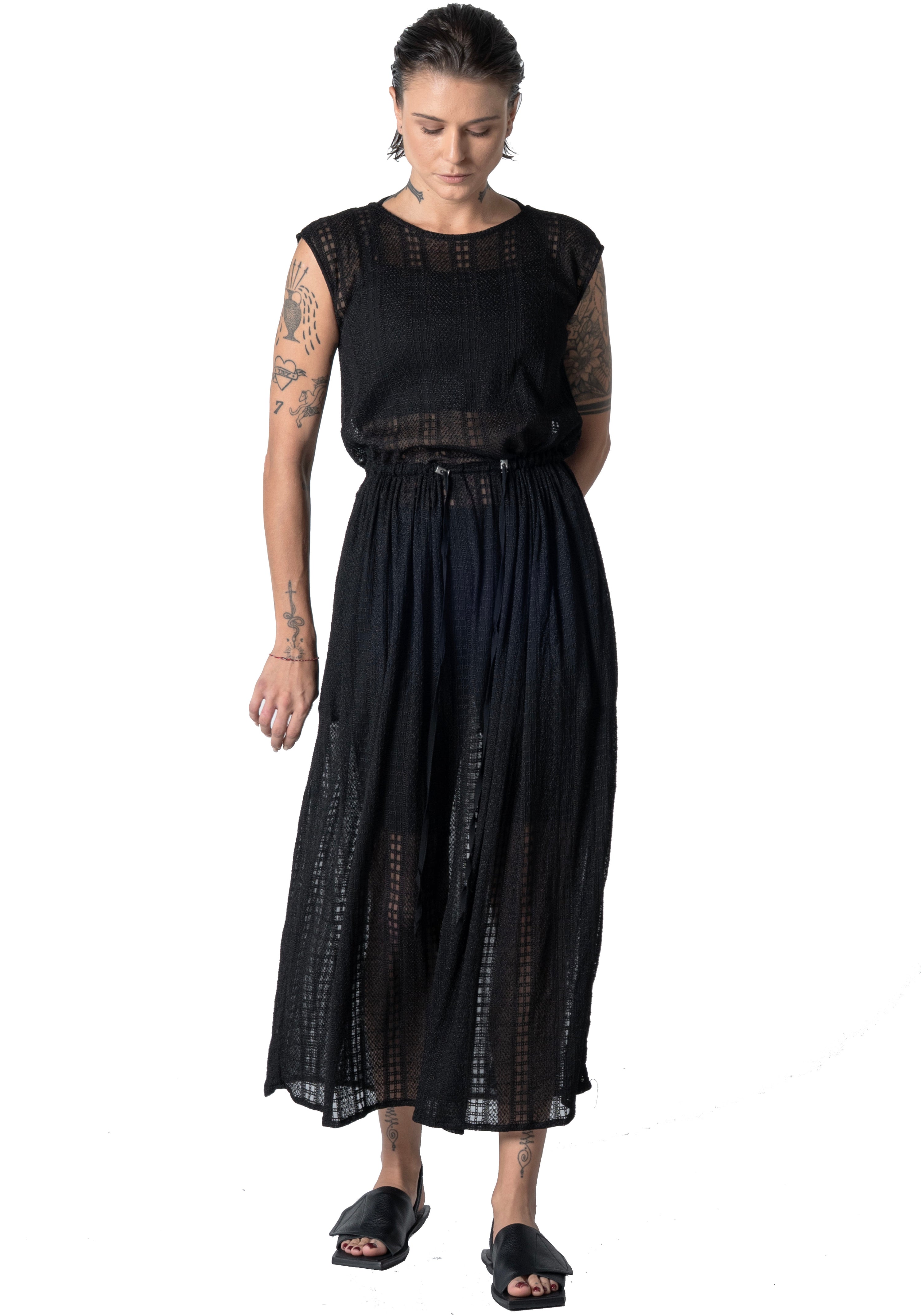 Atthis Dress Silk Embroidery