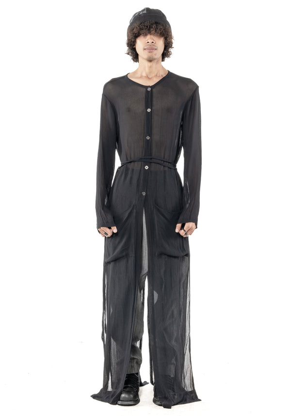 Slit Coat Sheer