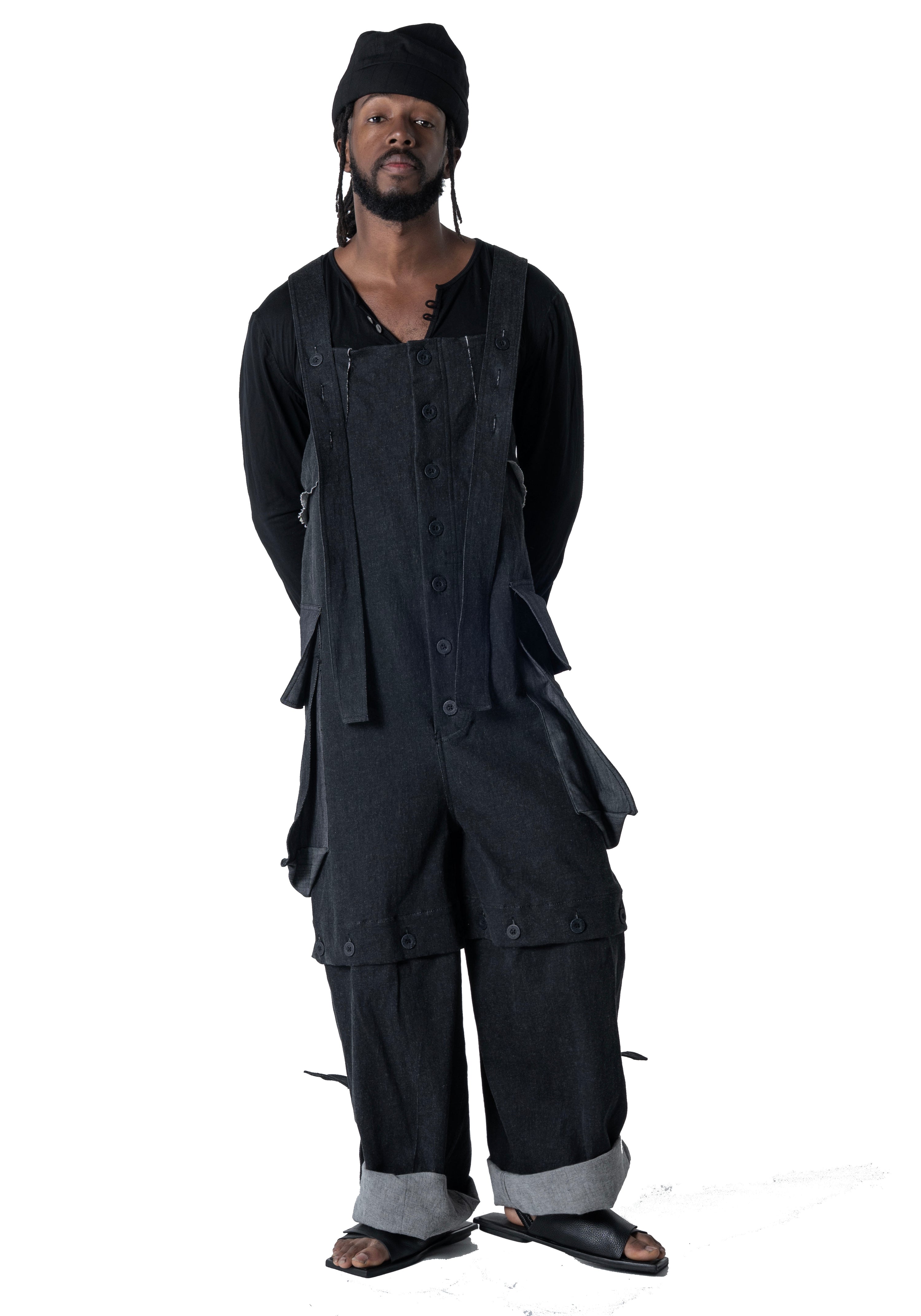 Uglatz Denim Jumpsuit